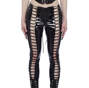Widow Have Mercy Lace Up Pants M